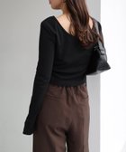 【アンドミー/andme】のショート丈 2way 長袖 Tシャツ Freesia フリージア 人気、トレンドファッション・服の通販 founy(ファニー) ファッション Fashion レディースファッション Fashion for Women トップス・カットソー Cut & Sew Tops シャツ・ブラウス・オフィスカジュアル Elegant Blouses & Button-Ups ロングTシャツ・Tシャツ Longline T-Shirts & Tees コンパクト Compact, Small Size ショート Short, Short Length ジャケット Jacket, Outerwear スリーブ Sleeve, Long Sleeve / Short Sleeve デコルテ Décolleté, Neckline 長袖 Long Sleeve, Full Sleeve フィット Fit, Slim Fit ロング Long, Long-Length thumbnail ブラック|ID: prp329100004832331 ipo3291000000035186974