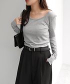 【アンドミー/andme】のショート丈 2way 長袖 Tシャツ Freesia フリージア 人気、トレンドファッション・服の通販 founy(ファニー) ファッション Fashion レディースファッション Fashion for Women トップス・カットソー Cut & Sew Tops シャツ・ブラウス・オフィスカジュアル Elegant Blouses & Button-Ups ロングTシャツ・Tシャツ Longline T-Shirts & Tees コンパクト Compact, Small Size ショート Short, Short Length ジャケット Jacket, Outerwear スリーブ Sleeve, Long Sleeve / Short Sleeve デコルテ Décolleté, Neckline 長袖 Long Sleeve, Full Sleeve フィット Fit, Slim Fit ロング Long, Long-Length thumbnail 杢グレー|ID: prp329100004832331 ipo3291000000035186976