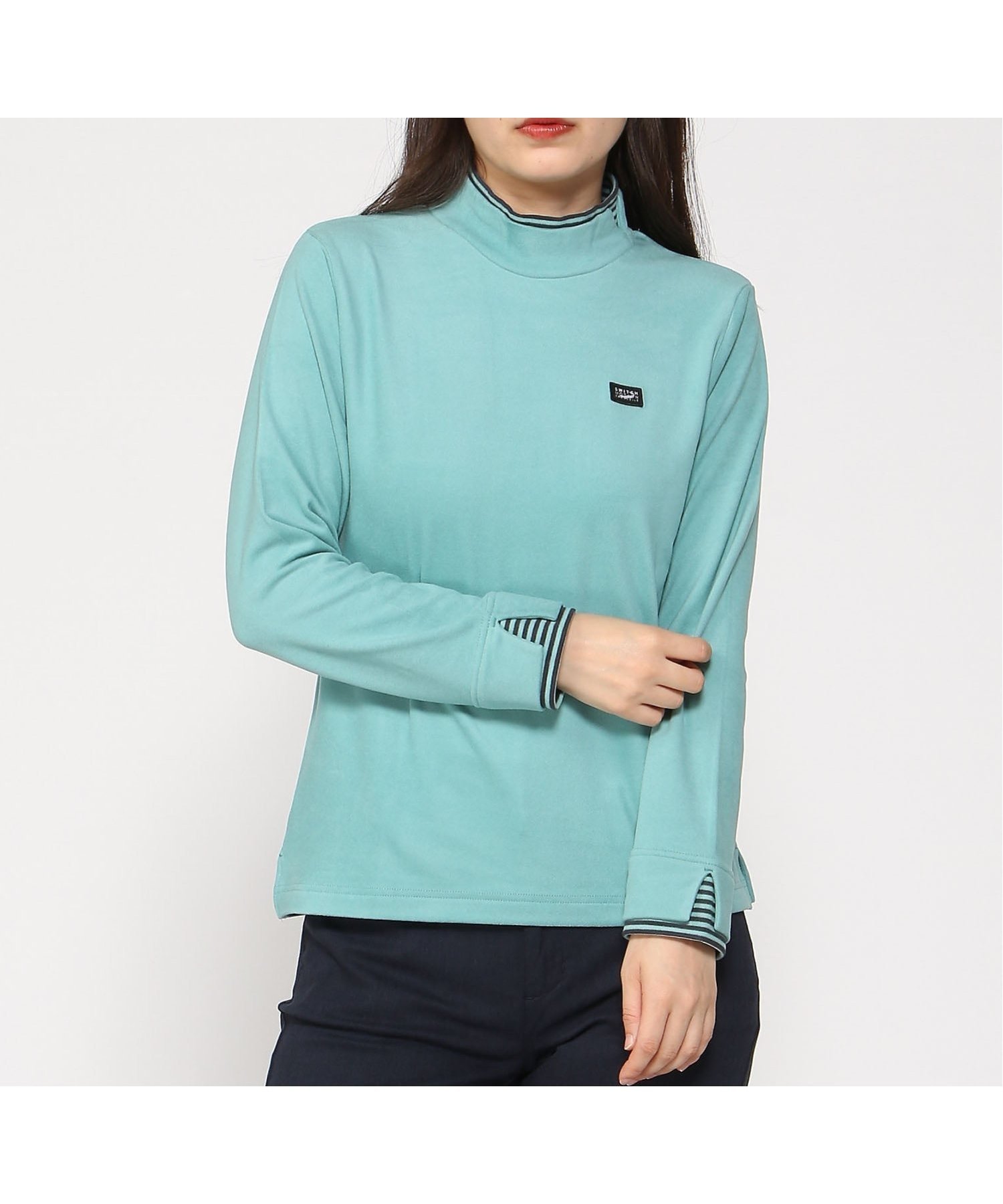 【クロコダイル/CROCODILE】の天竺 ハイネック デザインカットソー 人気、トレンドファッション・服の通販 founy(ファニー) 　ファッション　Fashion　レディースファッション　Fashion for Women　トップス・カットソー　Cut & Sew Tops　カットソー・ベーシックTシャツ　Cut-and-Sewn Tops / Stretch Tees & Basics　ストレッチ　Stretch, Stretchy Fabric　ハイネック　High Neck, Mock Neck　フロント　Front, Front Design　ベーシック　Basic, Essential　 other-1|ID: prp329100004832335 ipo3291000000035187037