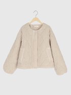 【ヴァン/Vin】のビーズ刺繍キルティングジャケット 人気、トレンドファッション・服の通販 founy(ファニー) ファッション Fashion レディースファッション Fashion for Women アウター Coat / Outerwear Collection レディースジャケット・軽アウター Jackets キルティング Quilted, Quilting シンプル Simple, Minimal ジャケット Jacket, Outerwear タートルネック Turtleneck, High Neck デニム Denim, Jeans Material フェミニン Feminine, Girly 冬 Winter / This Winter 防寒 Cold Protection, Winter-Ready thumbnail ベージュ|ID: prp329100004832337 ipo3291000000035187045