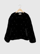 【ヴァン/Vin】のビーズ刺繍キルティングジャケット 人気、トレンドファッション・服の通販 founy(ファニー) ファッション Fashion レディースファッション Fashion for Women アウター Coat / Outerwear Collection レディースジャケット・軽アウター Jackets キルティング Quilted, Quilting シンプル Simple, Minimal ジャケット Jacket, Outerwear タートルネック Turtleneck, High Neck デニム Denim, Jeans Material フェミニン Feminine, Girly 冬 Winter / This Winter 防寒 Cold Protection, Winter-Ready thumbnail ブラック|ID: prp329100004832337 ipo3291000000035187046