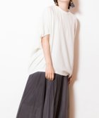 【オズモーシス/OSMOSIS】の切替コクーンTシャツ 人気、トレンドファッション・服の通販 founy(ファニー) ファッション Fashion レディースファッション Fashion for Women トップス・カットソー Cut & Sew Tops シャツ・ブラウス・オフィスカジュアル Elegant Blouses & Button-Ups ロングTシャツ・Tシャツ Longline T-Shirts & Tees とろみ Fluid, Flowy Fabric カットソー Cut and Sewn Top ギャザー Gathered, Ruffled コクーン Cocoon, Cocoon Silhouette 再入荷 Restock / Back in Stock 切替 Switching, Contrast Panel A/W・秋冬 Autumn/Winter thumbnail IVORY|ID: prp329100004832340 ipo3291000000035187094