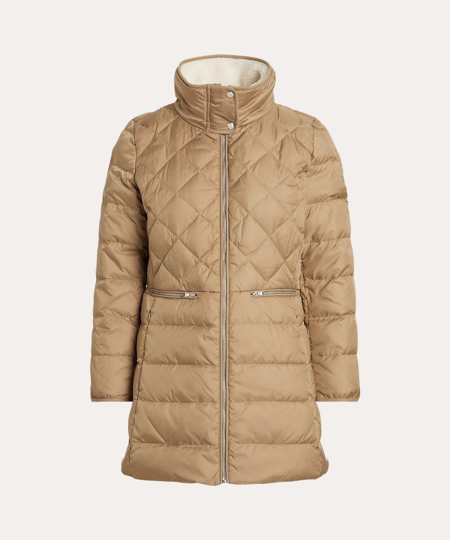 【ラルフローレン/RALPH LAUREN】のフェイクシアリングトリム キルテッド ダウン コート インテリア・キッズ・メンズ・レディースファッション・服の通販 founy(ファニー) 　ファッション　Fashion　レディースファッション　Fashion for Women　アウター　Coat / Outerwear Collection　コート・ロングコート・ピーコート　Long Coats, Peacoats & More　ダウンジャケット・軽量ダウン　Warm & Lightweight Down Jackets　キルティング　Quilted, Quilting　ストレート　Straight, Straight Cut　ダイヤモンド　Diamond, Brilliant Cut　ダウン　Down, Puffer　パターン　Pattern, Design Print　フィット　Fit, Slim Fit　フェイクムートン　Faux Shearling, Faux Mouton　フロント　Front, Front Design　長袖　Long Sleeve, Full Sleeve　260ブラウン|ID: prp329100004832341 ipo3291000000035187115