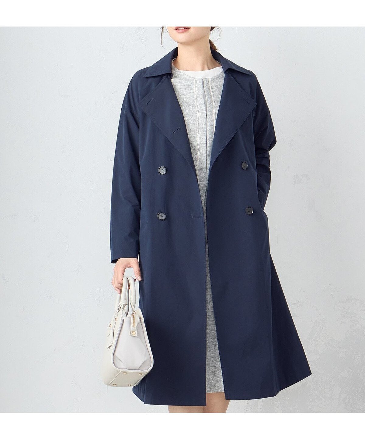 【コムサイズム/COMME CA ISM】のポリエステルタフタ トレンチコート インテリア・キッズ・メンズ・レディースファッション・服の通販 founy(ファニー) 　ファッション　Fashion　レディースファッション　Fashion for Women　アウター　Coat / Outerwear Collection　コート・ロングコート・ピーコート　Long Coats, Peacoats & More　トレンチコート / 春秋の定番アウター　Trench Coats　スーツ　Suit, Formalwear　タフタ　Taffeta, Structured Fabric　ポケット　Pocket, Pocket Detail　リラックス　Relax, Relaxed Fit　ワッシャー　Washer, Crinkled Finish　冬　Winter / This Winter　春　Spring　秋　Autumn　ビジネス 仕事 通勤　Business / Work / Commuting　ネイビー|ID: prp329100004832348 ipo3291000000035187223