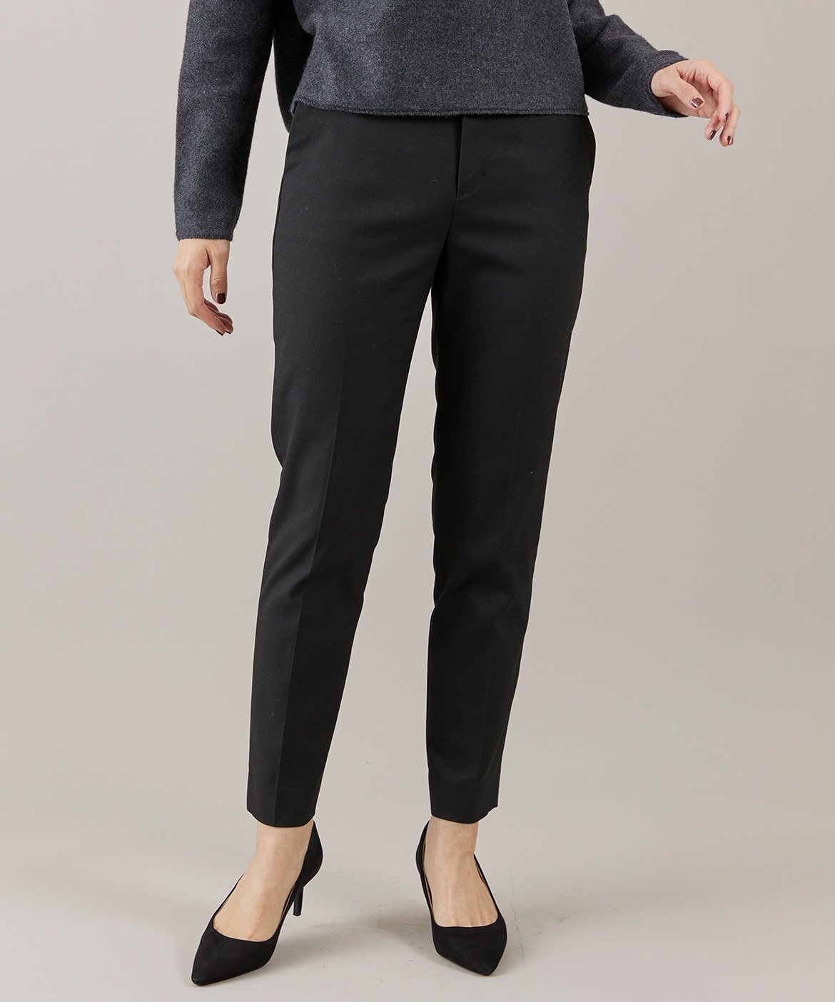 【イネド/INED】のテーパードパンツ インテリア・キッズ・メンズ・レディースファッション・服の通販 founy(ファニー) ファッション Fashion レディースファッション Fashion for Women パンツ Pants & Trousers ストレッチ Stretch, Stretchy Fabric スマート Smart, Elegant ベーシック Basic, Essential ポケット Pocket, Pocket Detail ブラック|ID: prp329100004832349 ipo3291000000035187240