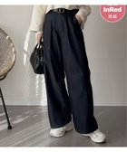 【イッカ/ikka】の【雑誌InRed1月号掲載】あたたかボンディングワイドパンツ【親子コーデ】 ネイビーブルー|ID: prp329100004832351 ipo3291000000035187258