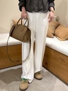 【ミラオーウェン/Mila Owen】のリネンライクセンタープレスワイドイージーパンツ 人気、トレンドファッション・服の通販 founy(ファニー) ファッション Fashion レディースファッション Fashion for Women パンツ Pants & Trousers エレガント 上品 Elegant 吸水 Absorbent, Quick-Dry ストレート Straight, Straight Cut スマート Smart, Elegant センター Center, Center Line トレンド Trend, Trending Now フェイク Faux, Fake フラット Flat, Flat Shoes フロント Front, Front Design リネン Linen, Linen Fabric ループ Loop, Loop Knit ワイド Wide, Wide Fit thumbnail WHT[001]|ID: prp329100004832380 ipo3291000000035187566