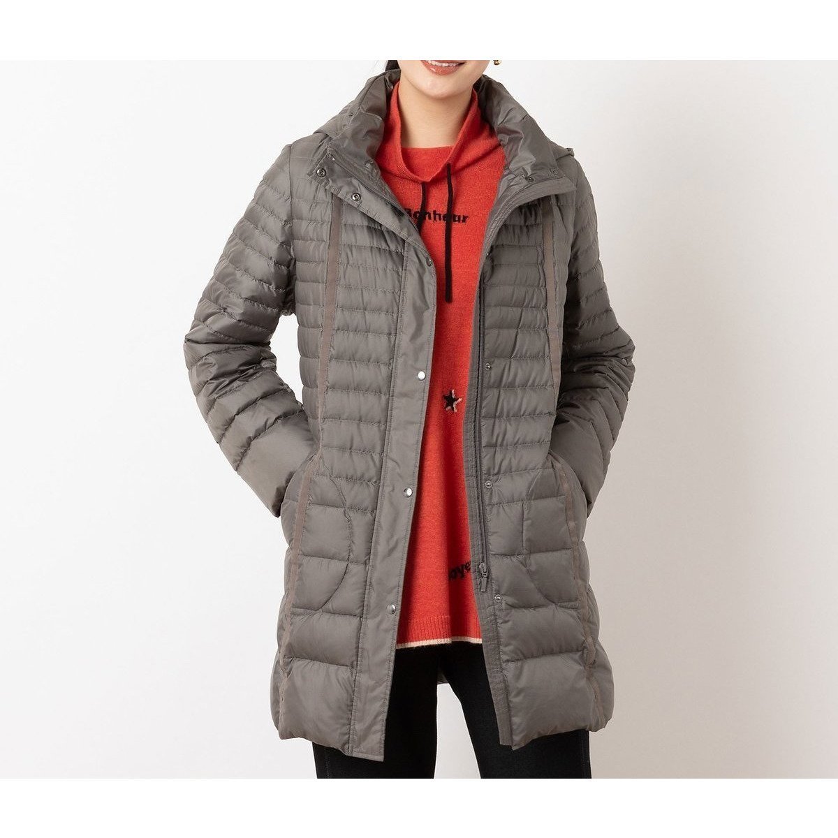 【ミゼール/MISSEL】の【フード取り外し可】軽量 ソフトタフタダウンコート インテリア・キッズ・メンズ・レディースファッション・服の通販 founy(ファニー) 　ファッション　Fashion　レディースファッション　Fashion for Women　アウター　Coat / Outerwear Collection　コート・ロングコート・ピーコート　Long Coats, Peacoats & More　ダウンジャケット・軽量ダウン　Warm & Lightweight Down Jackets　エレガント 上品　Elegant　グラデーション　Gradient, Ombre　軽量　Lightweight, Ultra Light　スタンド　Stand Collar, Upright Stand　セーター　Sweater, Knitwear　タフタ　Taffeta, Structured Fabric　ダウン　Down, Puffer　ドット　Polka Dot, Dot Pattern　人気　Popular, Best Seller　長袖　Long Sleeve, Full Sleeve　ポケット　Pocket, Pocket Detail　おすすめ　Recommended / Our Picks　グレー|ID: prp329100004832385 ipo3291000000035187615