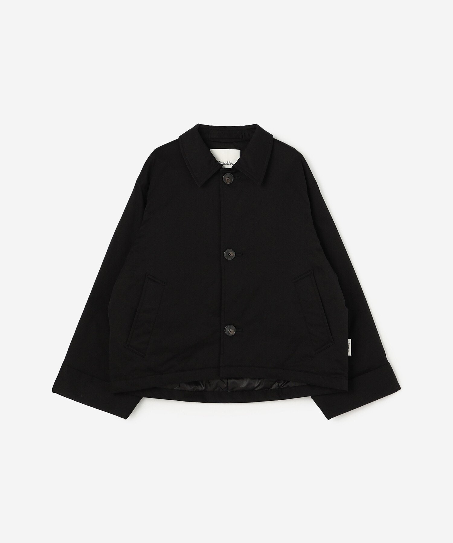 【ビショップ/Bshop】のツイル ショートコート WOMEN インテリア・キッズ・メンズ・レディースファッション・服の通販 founy(ファニー) 　ファッション　Fashion　レディースファッション　Fashion for Women　アウター　Coat / Outerwear Collection　コート・ロングコート・ピーコート　Long Coats, Peacoats & More　ショーツ　Shorts, Short Pants　ショート　Short, Short Length　ストレッチ　Stretch, Stretchy Fabric　スポーツ　Sports, Activewear　ダブル　Double, Double-Breasted　ツイル　Twist, Twisted Detail　フロント　Front, Front Design　ボックス　Boxy, Box Shape　BLACK|ID: prp329100004832397 ipo3291000000035187749