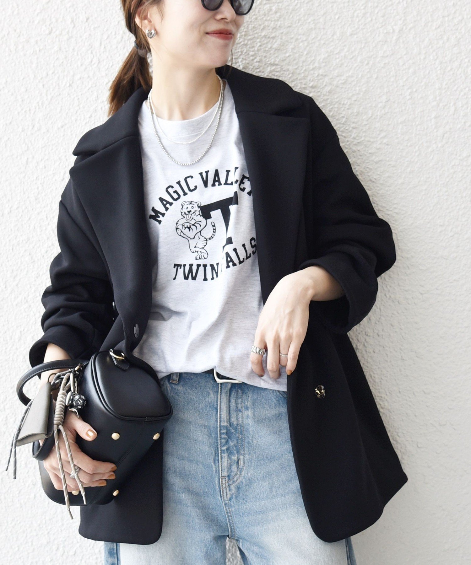 【シップス フォー ウィメン/SHIPS】のSHIPS any 洗濯機可能 ダンボール コクーン テーラード ミディ コート インテリア・キッズ・メンズ・レディースファッション・服の通販 founy(ファニー) 　ファッション　Fashion　レディースファッション　Fashion for Women　アウター　Coat / Outerwear Collection　コート・ロングコート・ピーコート　Long Coats, Peacoats & More　洗える　Machine Washable　コクーン　Cocoon, Cocoon Silhouette　シンプル　Simple, Minimal　テーラード　Tailored, Tailored Fit　フレア　Flare, Flared　羽織　Haori, Light Jacket　ミドル　Middle Length, Mid Height　おすすめ　Recommended / Our Picks　2025年　2025　2025-2026秋冬・A/W　Autumn/Winter 2025–26 AW25–26　ブラック|ID: prp329100004832403 ipo3291000000035187808