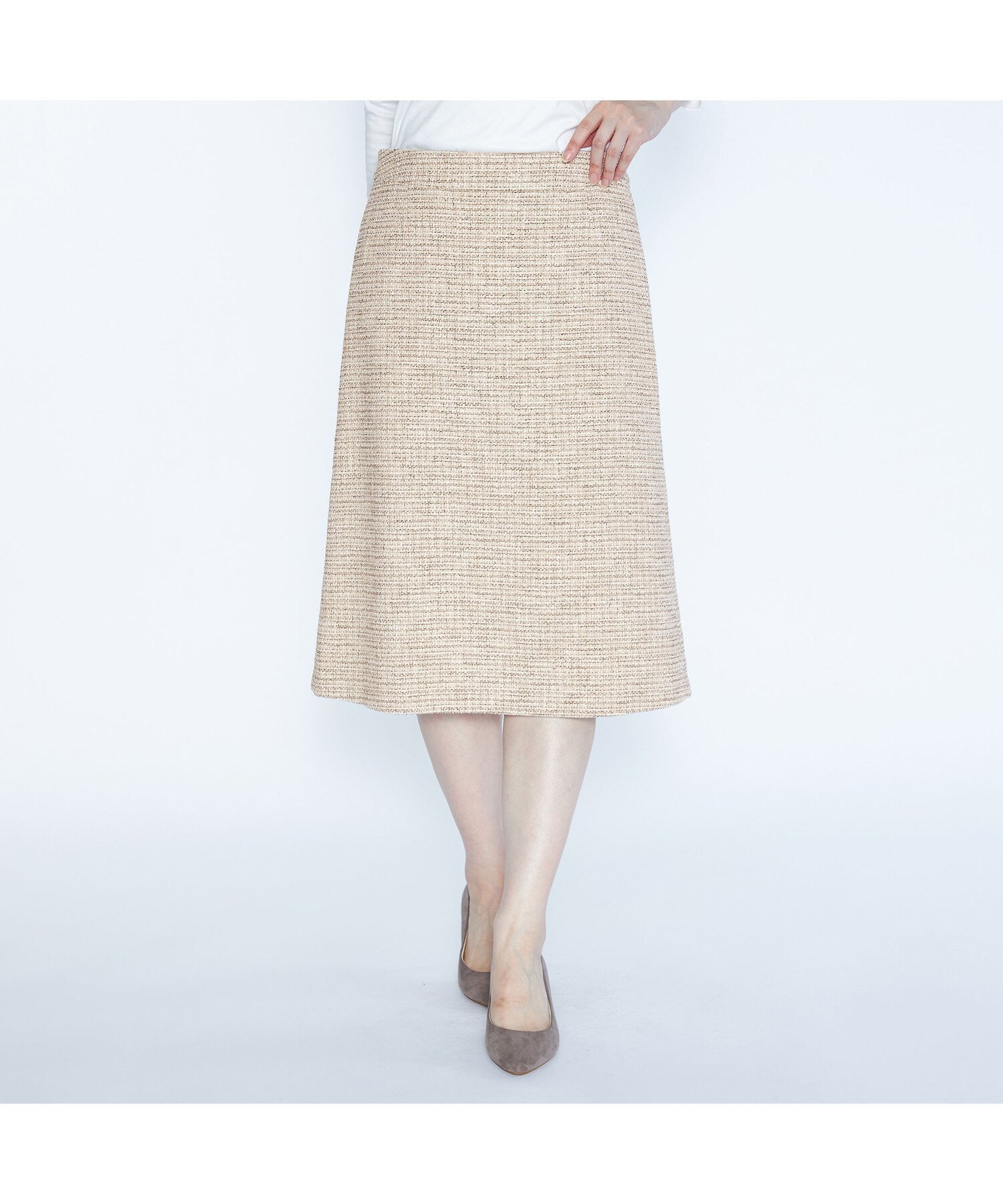 【スキャパ/SCAPA】のミックスツィードスカート 人気、トレンドファッション・服の通販 founy(ファニー) 　ファッション　Fashion　レディースファッション　Fashion for Women　スカート　Skirts　ジャケット　Jacket, Outerwear　ツイード　Twill, Twill Weave　ミックス　Mix, Mixed Style　台形　A-Line, Trapezoid Shape　 other-1|ID: prp329100004832407 ipo3291000000035187856