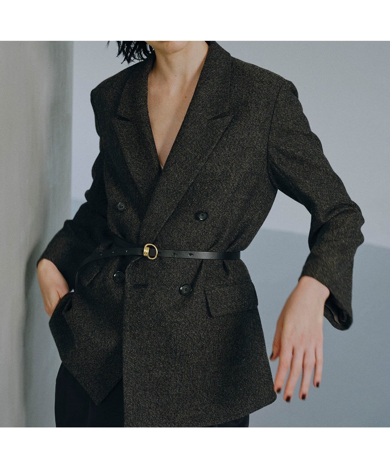 【アダム エ ロペ/ADAM ET ROPE'】のウールネップテーラードジャケット 人気、トレンドファッション・服の通販 founy(ファニー) 　ファッション　Fashion　レディースファッション　Fashion for Women　アウター　Coat / Outerwear Collection　レディースジャケット・軽アウター　Jackets　テーラードジャケット / 通勤・きれいめスタイル　Tailored Jackets & Blazers　ジャケット　Jacket, Outerwear　スラックス　Slacks, Dress Pants　ダブル　Double, Double-Breasted　ツイード　Twill, Twill Weave　デニム　Denim, Jeans Material　定番　Standard, Basic Item　ネップ　Nepp, Slub Yarn　人気　Popular, Best Seller　ポケット　Pocket, Pocket Detail　マニッシュ　Mannish, Boyish　A/W・秋冬　Autumn/Winter　2024年　2024　2024春夏・S/S　Spring/Summer 2024 SS24　ビジネス 仕事 通勤　Business / Work / Commuting　2025年　2025　2025-2026秋冬・A/W　Autumn/Winter 2025–26 AW25–26　 other-1|ID: prp329100004832413 ipo3291000000035187941