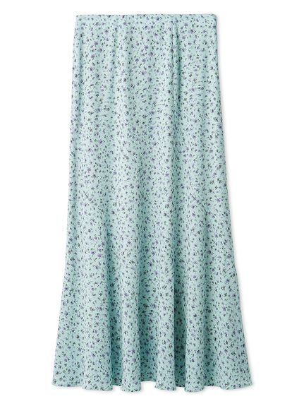 【ミラオーウェン/Mila Owen】のフラワープリントナロースカート インテリア・キッズ・メンズ・レディースファッション・服の通販 founy(ファニー) 　ファッション　Fashion　レディースファッション　Fashion for Women　スカート　Skirts　エレガント 上品　Elegant　クラシカル　Classical, Vintage-Inspired　ジョーゼット　Georgette, Semi-Sheer Fabric　スマート　Smart, Elegant　ドレープ　Drape, Draping Fabric　バイアス　Bias, Diagonal Cut　フレア　Flare, Flared　プリント　Print, Printed Pattern　人気　Popular, Best Seller　楽ちん　Easy Fit, Comfortable　BLU[086]|ID: prp329100004832420 ipo3291000000035188011