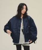 【ジーナシス/JEANASiS】のMA-1 Blouson 人気、トレンドファッション・服の通販 founy(ファニー) ファッション Fashion レディースファッション Fashion for Women アウター Coat / Outerwear Collection ブルゾンジャケット・スポーティアウター Blouson Jackets MA-1ジャケット MA-1 Bomber Jackets / Flight Jackets ジップ Zip, Zipper スラックス Slacks, Dress Pants ボトム Bottoms, Lower Wear ロング Long, Long-Length ワイド Wide, Wide Fit thumbnail ネイビー|ID: prp329100004832428 ipo3291000000035188091
