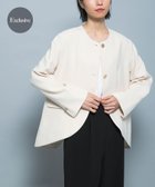 【アーバンリサーチ ロッソ/URBAN RESEARCH ROSSO】の『別注』CHIGNON×ROSSO ラウンドヘムジャケット 人気、トレンドファッション・服の通販 founy(ファニー) ファッション Fashion レディースファッション Fashion for Women アウター Coat / Outerwear Collection レディースジャケット・軽アウター Jackets シンプル Simple, Minimal ジャケット Jacket, Outerwear セットアップ Set-Up, Coordinated Outfit ダブル Double, Double-Breasted バランス Balance, Style Balance フレア Flare, Flared フロント Front, Front Design 別注 Limited Edition, Custom Order S/S・春夏 SS, Spring/Summer, Warm Season 夏 Summer エレガント 上品 Elegant セレモニー Ceremony 2026年 2026 thumbnail オフホワイト|ID: prp329100004832430 ipo3291000000035188097