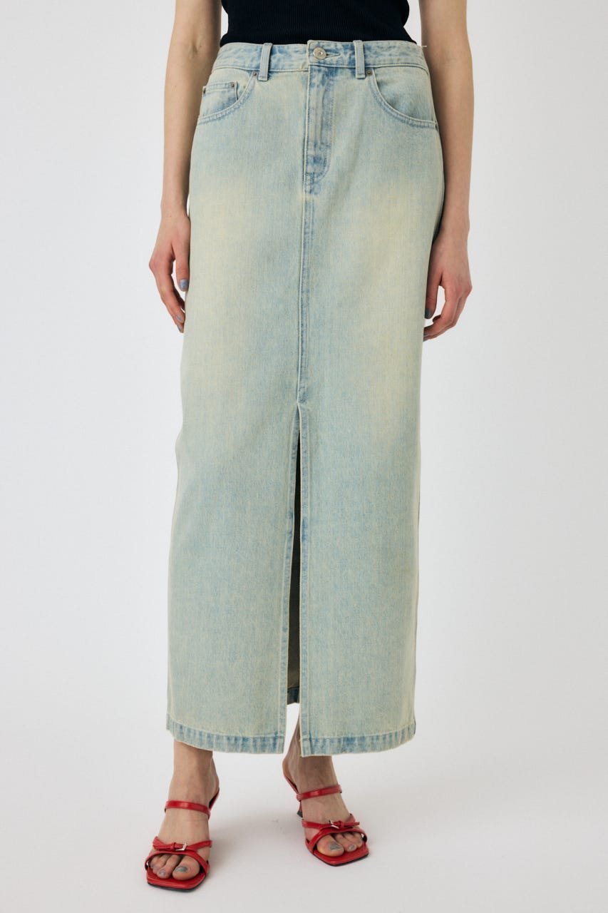 【マウジー/moussy】のDENIM MAXI PENCIL スカート 人気、トレンドファッション・服の通販 founy(ファニー) 　ファッション　Fashion　レディースファッション　Fashion for Women　スカート　Skirts　キャップ　Cap, Baseball Cap　クラッシュ　Distressed, Crashed Style　コンパクト　Compact, Small Size　シンプル　Simple, Minimal　スニーカー　Sneakers, Trainers　スリム　Slim, Slim Fit　タンク　Tank Top, Sleeveless Top　ダウン　Down, Puffer　ダメージ　Distressed, Destroyed　デニム　Denim, Jeans Material　人気　Popular, Best Seller　リメイク　Remake, Reconstructed　再入荷　Restock / Back in Stock　おすすめ　Recommended / Our Picks　夏　Summer　 other-1|ID: prp329100004832444 ipo3291000000035188251