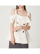 【フレイ アイディー/FRAY I.D】のオフショルペプラムトップス 人気、トレンドファッション・服の通販 founy(ファニー) ファッション Fashion レディースファッション Fashion for Women トップス・カットソー Cut & Sew Tops スマート Smart, Elegant トレンチ Trench, Trench Coat バランス Balance, Style Balance ペプラム Peplum, Flared Hem モチーフ Motif, Design Theme エレガント 上品 Elegant thumbnail IVR[003]|ID: prp329100004832446 ipo3291000000035188266