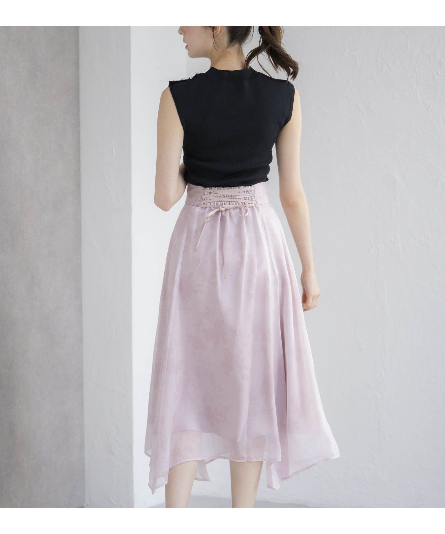 【ノエラ/Noela】のオパールライクプリントスカート インテリア・キッズ・メンズ・レディースファッション・服の通販 founy(ファニー) 　ファッション　Fashion　レディースファッション　Fashion for Women　スカート　Skirts　シャイニー　Shiny, Glossy Finish　シンプル　Simple, Minimal　スクエア　Square, Square Shape　プリント　Print, Printed Pattern　ベスト　Vest, Waistcoat　ポケット　Pocket, Pocket Detail　ランダム　Random, Irregular　エレガント 上品　Elegant　夏　Summer　春　Spring　S/S・春夏　SS, Spring/Summer, Warm Season　ピンク|ID: prp329100004832448 ipo3291000000035188281