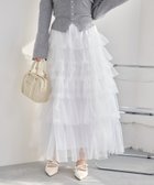 【ナイスクラップ/NICE CLAUP】のチュールロングスカート 人気、トレンドファッション・服の通販 founy(ファニー) ファッション Fashion レディースファッション Fashion for Women スカート Skirts ロングスカート Long Skirts / Maxi & Midi Skirts おすすめ Recommended / Our Picks アクセサリー Fashion Accessories カットソー Cut and Sewn Top シンプル Simple, Minimal ダウン Down, Puffer チュール Tulip, Tulip Motif ティアードスカート Tiered Skirt, Flounced Skirt トレーナー Sweatshirt, Trainer フリル Frill, Ruffle 楽ちん Easy Fit, Comfortable thumbnail オフホワイト|ID: prp329100004832455 ipo3291000000035188324