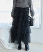 【ナイスクラップ/NICE CLAUP】のチュールロングスカート 人気、トレンドファッション・服の通販 founy(ファニー) ファッション Fashion レディースファッション Fashion for Women スカート Skirts ロングスカート Long Skirts / Maxi & Midi Skirts おすすめ Recommended / Our Picks アクセサリー Fashion Accessories カットソー Cut and Sewn Top シンプル Simple, Minimal ダウン Down, Puffer チュール Tulip, Tulip Motif ティアードスカート Tiered Skirt, Flounced Skirt トレーナー Sweatshirt, Trainer フリル Frill, Ruffle 楽ちん Easy Fit, Comfortable thumbnail ブラック|ID: prp329100004832455 ipo3291000000035188325