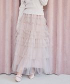 【ナイスクラップ/NICE CLAUP】のチュールロングスカート 人気、トレンドファッション・服の通販 founy(ファニー) ファッション Fashion レディースファッション Fashion for Women スカート Skirts ロングスカート Long Skirts / Maxi & Midi Skirts おすすめ Recommended / Our Picks アクセサリー Fashion Accessories カットソー Cut and Sewn Top シンプル Simple, Minimal ダウン Down, Puffer チュール Tulip, Tulip Motif ティアードスカート Tiered Skirt, Flounced Skirt トレーナー Sweatshirt, Trainer フリル Frill, Ruffle 楽ちん Easy Fit, Comfortable thumbnail ピンクベージュ|ID: prp329100004832455 ipo3291000000035188326