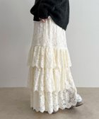 【フレディ&グロスター/FREDY&GLOSTER】の起毛レースティアードスカート 人気、トレンドファッション・服の通販 founy(ファニー) ファッション Fashion レディースファッション Fashion for Women スカート Skirts ティアードスカート Tiered Skirts 2025年 2025 2025-2026秋冬・A/W Autumn/Winter 2025–26 AW25–26 おすすめ Recommended / Our Picks カットソー Cut and Sewn Top シンプル Simple, Minimal ティアードスカート Tiered Skirt, Flounced Skirt レース Lace, Lace Fabric thumbnail オフホワイト|ID: prp329100004832463 ipo3291000000035188481