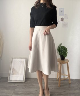 【アミュレット/Amulet】の【Amulet】ひざ丈フレアスカート 人気、トレンドファッション・服の通販 founy(ファニー) ファッション Fashion レディースファッション Fashion for Women スカート Skirts Aライン・フレアスカート A-Line & Flared Skirts ショート Short, Short Length フレア Flare, Flared ロング Long, Long-Length エレガント 上品 Elegant |ID:prp329100004832468