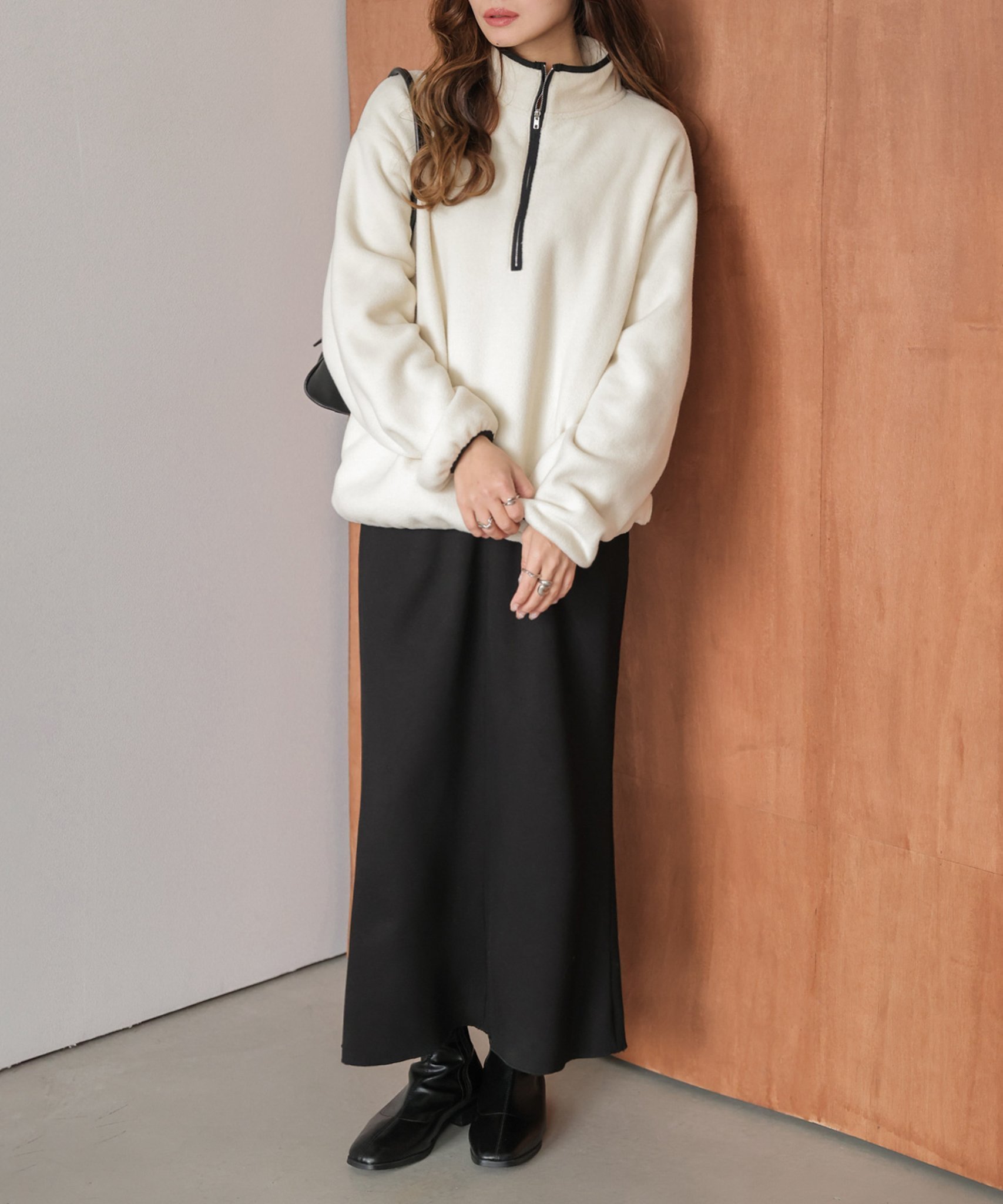 【ラジュール/Lajour】の【裏起毛】スウェットスカート インテリア・キッズ・メンズ・レディースファッション・服の通販 founy(ファニー) 　ファッション　Fashion　レディースファッション　Fashion for Women　スカート　Skirts　インナー　Innerwear　シューズ　Shoes, Footwear　ショート　Short, Short Length　ジップ　Zip, Zipper　スウェット / スエット　Sweatshirt, Sweatwear　スタンド　Stand Collar, Upright Stand　トレンド　Trend, Trending Now　バランス　Balance, Style Balance　フラット　Flat, Flat Shoes　ポケット　Pocket, Pocket Detail　防寒　Cold Protection, Winter-Ready　ロング　Long, Long-Length　おすすめ　Recommended / Our Picks　2025年　2025　2025-2026秋冬・A/W　Autumn/Winter 2025–26 AW25–26　ブラック|ID: prp329100004832470 ipo3291000000035188557