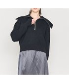 【ユナイテッドアローズ/UNITED ARROWS】のASTRAET 5G アゼ ハーフジップ ハイネックニット 人気、トレンドファッション・服の通販 founy(ファニー) ファッション Fashion レディースファッション Fashion for Women トップス・カットソー Cut & Sew Tops ニット Knit Tops & Sweaters 畦 Ribbed Knit ジップ Zip, Zipper スポーティ Sporty, Casual Athletic ハイネック High Neck, Mock Neck バランス Balance, Style Balance ボトム Bottoms, Lower Wear ワイド Wide, Wide Fit アウトレット Outlet / Clearance おすすめ Recommended / Our Picks thumbnail BLACK|ID: prp329100004832483 ipo3291000000035188712