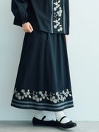 【サマンサモスモス/Samansa Mos2】の【WEB限定】花柄刺繍ギャザースカート 人気、トレンドファッション・服の通販 founy(ファニー) ファッション Fashion レディースファッション Fashion for Women スカート Skirts ギャザー Gathered, Ruffled シンプル Simple, Minimal セットアップ Set-Up, Coordinated Outfit thumbnail ブラック|ID: prp329100004832484 ipo3291000000035188713