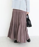 【ルクールブラン/le.coeur blanc】の《手洗い可能》エアータンブラーランダムプリーツスカート 人気、トレンドファッション・服の通販 founy(ファニー) ファッション Fashion レディースファッション Fashion for Women スカート Skirts プリーツスカート / 上品フェミニンスタイル Pleated Skirts おすすめ Recommended / Our Picks サテン Satin, Glossy Fabric ティアードスカート Tiered Skirt, Flounced Skirt フレア Flare, Flared プリーツ Pleats, Pleated ベーシック Basic, Essential thumbnail ブラウン|ID: prp329100004832486 ipo3291000000035188743