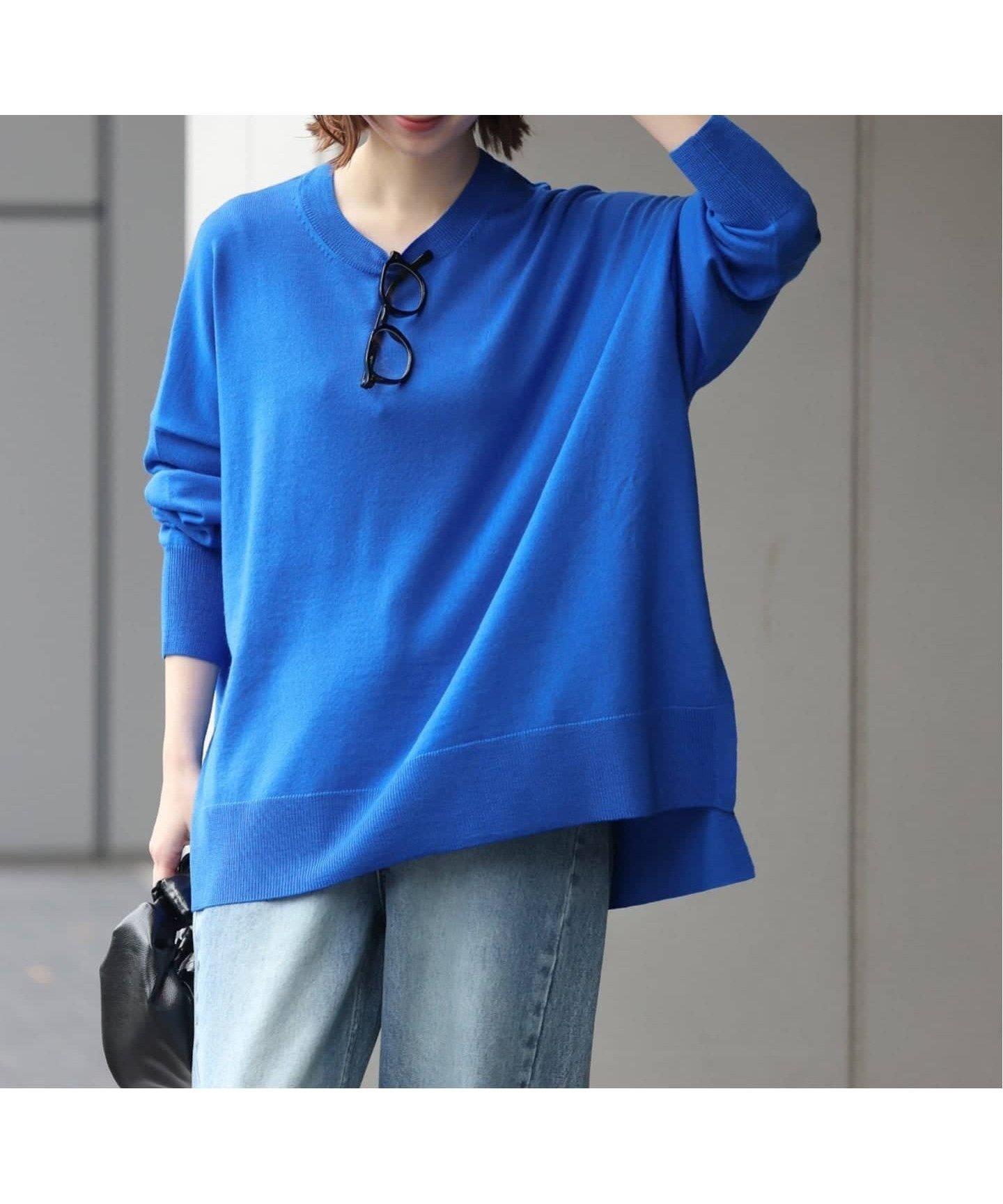 【ジャーナルスタンダード レリューム/JOURNAL STANDARD relume】の《一部WEB限定追加 / 新色》BiellaYarnワイドクルーネックプルオーバー インテリア・キッズ・メンズ・レディースファッション・服の通販 founy(ファニー) 　ファッション　Fashion　レディースファッション　Fashion for Women　トップス・カットソー　Cut & Sew Tops　カジュアルプルオーバー・ニットトップス　Pullovers & Knit Tops / Casual Pullovers　インナー　Innerwear　カーディガン　Cardigan, Knitwear　スリット　Slit, Slit Detail　タートルネック　Turtleneck, High Neck　ダウン　Down, Puffer　デニム　Denim, Jeans Material　ロング　Long, Long-Length　ワイド　Wide, Wide Fit　2025年　2025　2025-2026秋冬・A/W　Autumn/Winter 2025–26 AW25–26　ブルー B|ID: prp329100004832490 ipo3291000000035188778