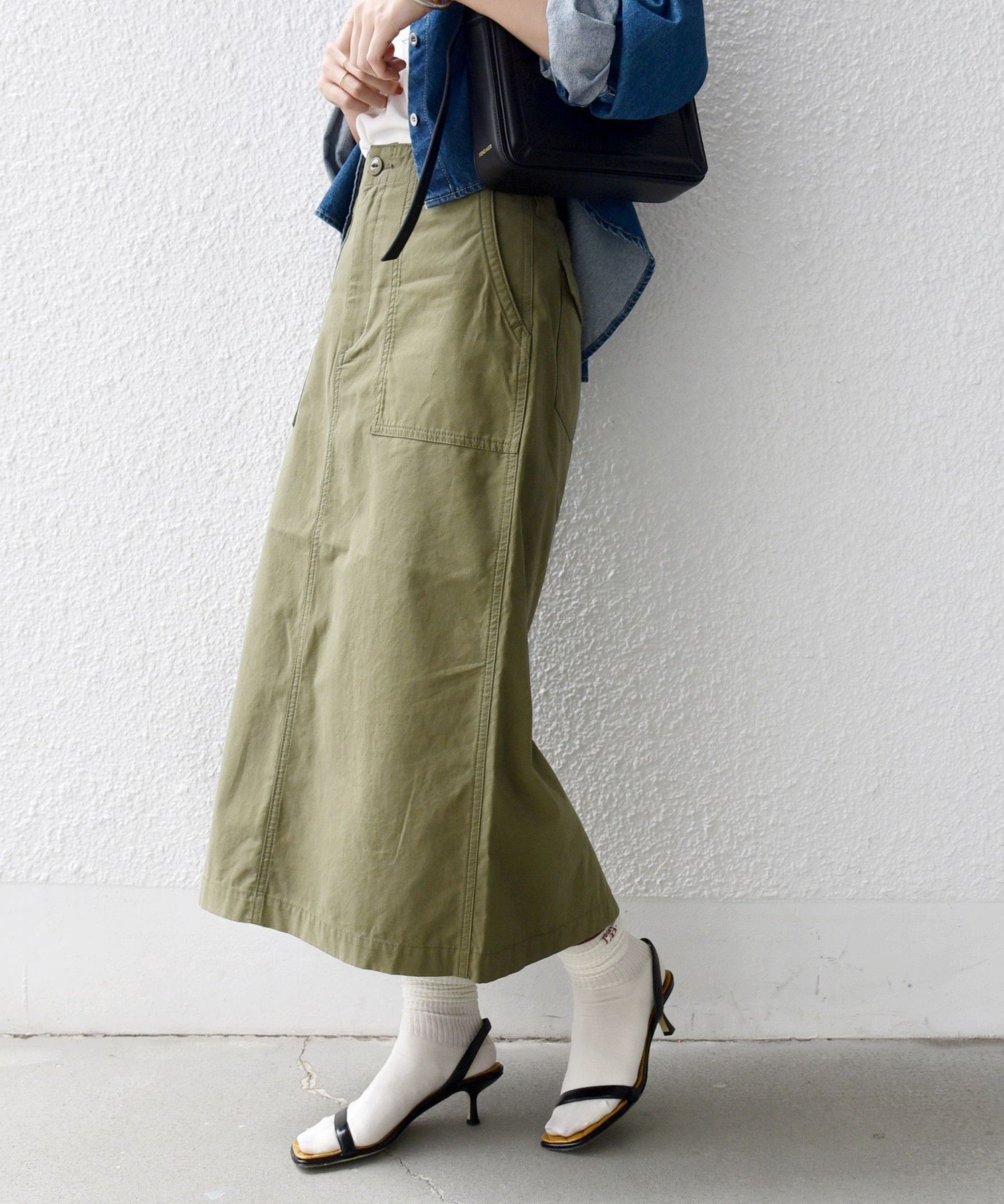 【シップス フォー ウィメン/SHIPS】の【WEB限定】 洗濯機可能 ベイカー フレア スカート インテリア・キッズ・メンズ・レディースファッション・服の通販 founy(ファニー) 　ファッション　Fashion　レディースファッション　Fashion for Women　スカート　Skirts　Aライン・フレアスカート　A-Line & Flared Skirts　秋　Autumn　カットソー　Cut and Sewn Top　サテン　Satin, Glossy Fabric　シンプル　Simple, Minimal　ソックス　Socks, Hosiery　バランス　Balance, Style Balance　フレア　Flare, Flared　ポケット　Pocket, Pocket Detail　ミリタリー　Military, Army Style　冬　Winter / This Winter　おすすめ　Recommended / Our Picks　2025年　2025　2025-2026秋冬・A/W　Autumn/Winter 2025–26 AW25–26　オリーブ|ID: prp329100004832493 ipo3291000000035188846