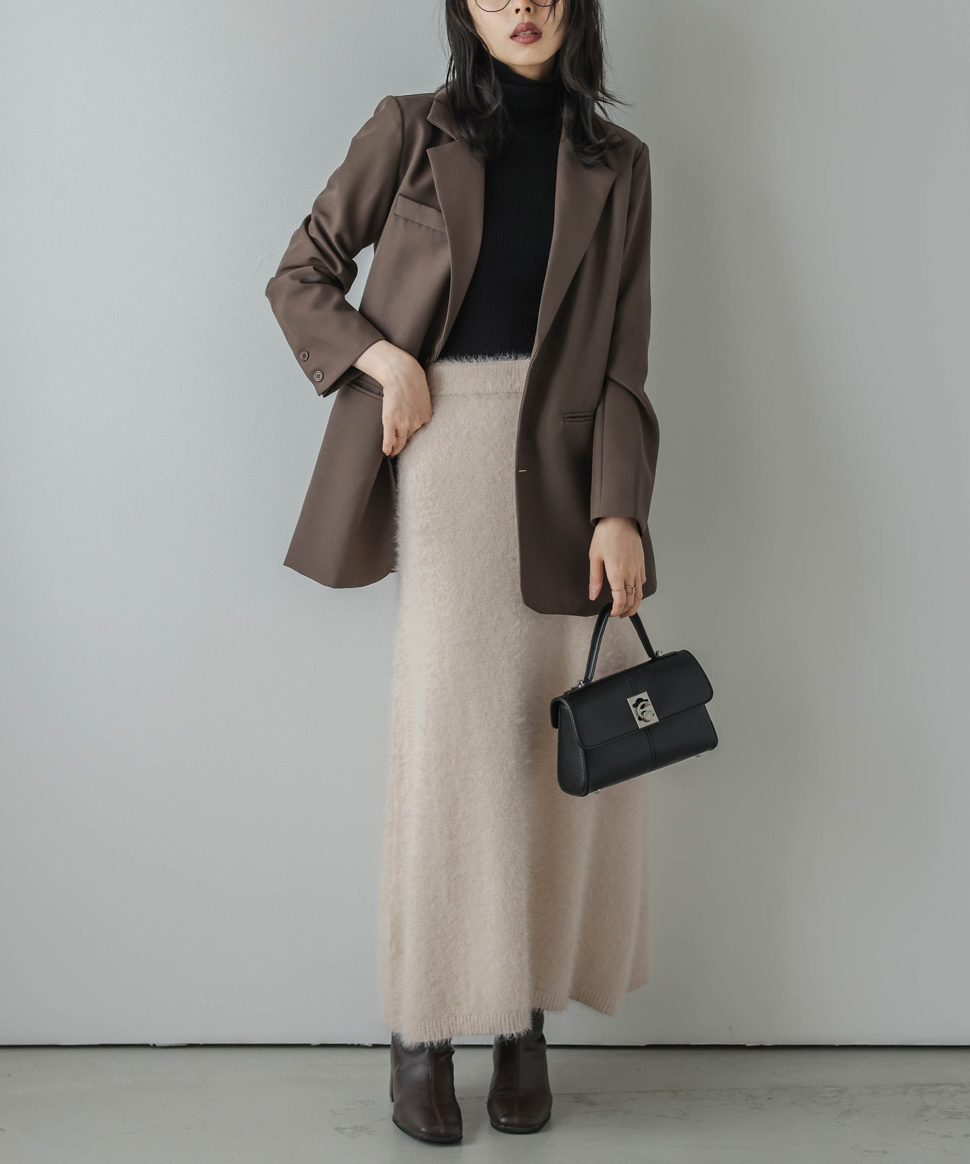 【ラジュール/Lajour】のシャギーニット ロングフレアスカート インテリア・キッズ・メンズ・レディースファッション・服の通販 founy(ファニー) 　ファッション　Fashion　レディースファッション　Fashion for Women　スカート　Skirts　Aライン・フレアスカート　A-Line & Flared Skirts　おすすめ　Recommended / Our Picks　とろみ　Fluid, Flowy Fabric　シンプル　Simple, Minimal　A/W・秋冬　Autumn/Winter　アイボリー|ID: prp329100004832494 ipo3291000000035188863