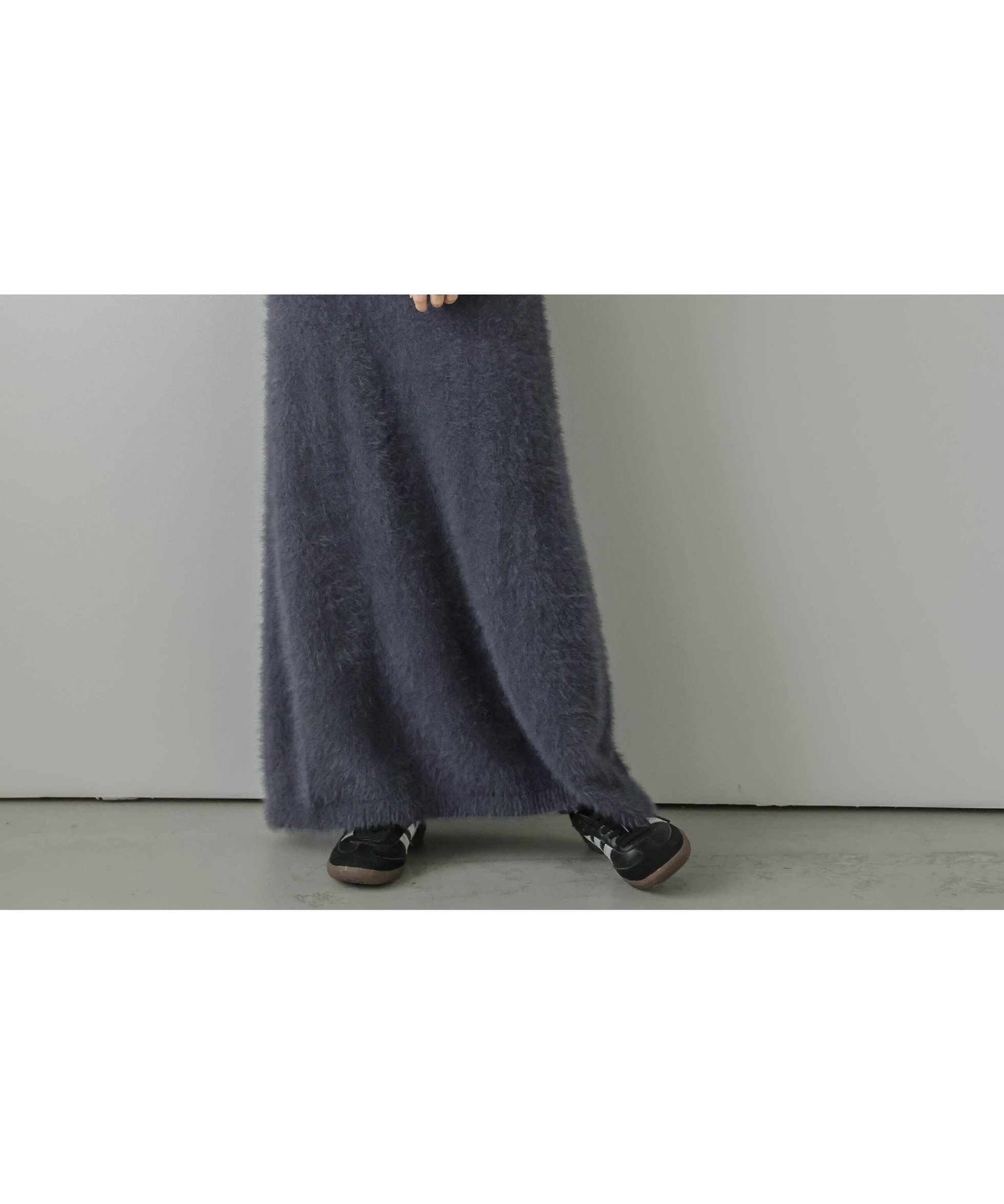 【ラジュール/Lajour】のシャギーニット ロングフレアスカート インテリア・キッズ・メンズ・レディースファッション・服の通販 founy(ファニー) 　ファッション　Fashion　レディースファッション　Fashion for Women　スカート　Skirts　Aライン・フレアスカート　A-Line & Flared Skirts　おすすめ　Recommended / Our Picks　とろみ　Fluid, Flowy Fabric　シンプル　Simple, Minimal　A/W・秋冬　Autumn/Winter　ダークブルー|ID: prp329100004832494 ipo3291000000035188865