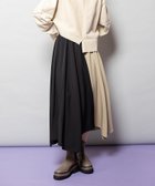 【オズモーシス/OSMOSIS】のハンカチーフヘムスカート 人気、トレンドファッション・服の通販 founy(ファニー) ファッション Fashion レディースファッション Fashion for Women スカート Skirts インナー Innerwear ハンカチ Handkerchief, Hanky ヘムライン Hemline, Bottom Cut 再入荷 Restock / Back in Stock A/W・秋冬 Autumn/Winter thumbnail BLACK×BEIGE|ID: prp329100004832498 ipo3291000000035188884