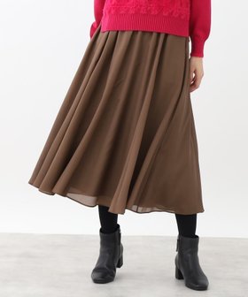 【リフレクト/Reflect】の【手洗い可/ウエスト総ゴム仕様】フリュイドシフォンスカート 人気、トレンドファッション・服の通販 founy(ファニー) ファッション Fashion レディースファッション Fashion for Women スカート Skirts シフォン Chiffon, Lightweight Fabric スマート Smart, Elegant パール Pearl, Pearl Accent フレア Flare, Flared ブライト Bright, Shiny ポケット Pocket, Pocket Detail エレガント 上品 Elegant |ID:prp329100004832500