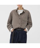 【マーガレットハウエル/MARGARET HOWELL】のTOP DYED COTTON POPLIN SHIRT 人気、トレンドファッション・服の通販 founy(ファニー) ファッション Fashion レディースファッション Fashion for Women トップス・カットソー Cut & Sew Tops シャツ・ブラウス・オフィスカジュアル Elegant Blouses & Button-Ups シャンブレー Chambray, Denim-Like Fabric シンプル Simple, Minimal フラップ Flap, Flap Pocket ポケット Pocket, Pocket Detail ロールアップ Roll-Up, Cuffed Hem thumbnail BROWN|ID: prp329100004832503 ipo3291000000035188976