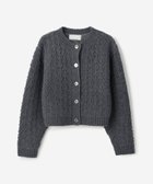 【ビショップ/Bshop】のクロシェ ダブルニットカーディガン WOMEN 人気、トレンドファッション・服の通販 founy(ファニー) ファッション Fashion レディースファッション Fashion for Women トップス・カットソー Cut & Sew Tops ニット Knit Tops & Sweaters カーディガン・羽織り Layered Style Cardigans カーディガン Cardigan, Knitwear クロシェ Crochet, Knitted Lace クロップド Cropped, Short Length スリーブ Sleeve, Long Sleeve / Short Sleeve フロント Front, Front Design 透かし Cut-Out, Lacework thumbnail CHARCOAL|ID: prp329100004832505 ipo3291000000035189013
