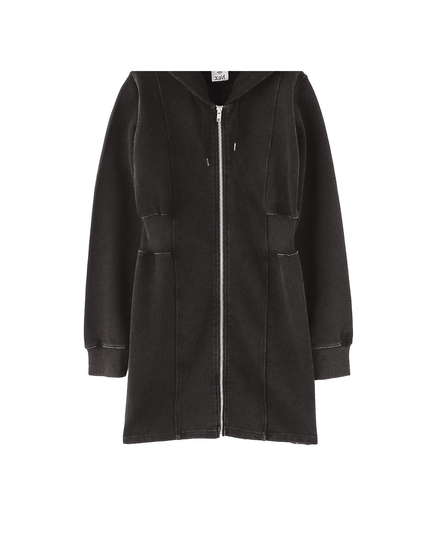 【エックスガール/X-girl】のDUSTY ZIP UP SWEAT HOODIE DRESS 人気、トレンドファッション・服の通販 founy(ファニー) 　ファッション　Fashion　レディースファッション　Fashion for Women　トップス・カットソー　Cut & Sew Tops　レディースパーカー・カジュアルフーディー　Casual Hoodies & Sweatshirts　スウェット・クルーネックトップス　Sweatshirts & Crewnecks / Relaxed Fit Sweat Tops　ワンピース　Dresses　フォーマル・パーティードレス・結婚式用ドレス　Elegant & Casual Dresses　ガーリー　Girly, Feminine Style　シンプル　Simple, Minimal　スウェット / スエット　Sweatshirt, Sweatwear　長袖　Long Sleeve, Full Sleeve　パーカー　Hoodie, Parka　ロング　Long, Long-Length　A/W・秋冬　Autumn/Winter　 other-1|ID: prp329100004832508 ipo3291000000035189053