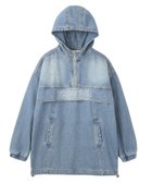 【エックスガール/X-girl】のDENIM ANORAK DRESS 人気、トレンドファッション・服の通販 founy(ファニー) ファッション Fashion レディースファッション Fashion for Women ワンピース Dresses フォーマル・パーティードレス・結婚式用ドレス Elegant & Casual Dresses デニム Denim, Jeans Material ドローコード Drawcord, Drawstring Cord 長袖 Long Sleeve, Full Sleeve パーカー Hoodie, Parka フロント Front, Front Design ベーシック Basic, Essential ロング Long, Long-Length A/W・秋冬 Autumn/Winter おすすめ Recommended / Our Picks thumbnail LtINDIGO|ID: prp329100004832509 ipo3291000000035189066
