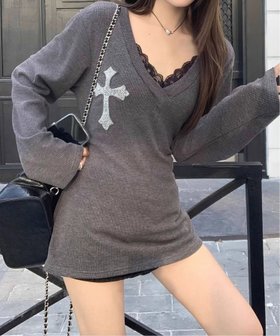 【チェルカ/CERCA】のMEMECLE/クロスデザイン ニットミニワンピース 人気、トレンドファッション・服の通販 founy(ファニー) ファッション Fashion レディースファッション Fashion for Women ワンピース Dresses ショート Short, Short Length シンプル Simple, Minimal ジャケット Jacket, Outerwear トレンド Trend, Trending Now フィット Fit, Slim Fit ミックス Mix, Mixed Style リボン Ribbon, Bow ルーズ Loose, Oversized ロング Long, Long-Length 冬 Winter / This Winter 再入荷 Restock / Back in Stock おすすめ Recommended / Our Picks |ID:prp329100004832519