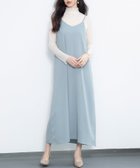 【セゾンドパピヨン/SAISON DE PAPILLON】の着回し抜群Vネックキャミワンピース ブルーグレー|ID: prp329100004832524 ipo3291000000035189218