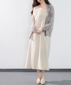 【セゾンドパピヨン/SAISON DE PAPILLON】の着回し抜群Vネックキャミワンピース ベージュ|ID: prp329100004832524 ipo3291000000035189219