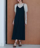 【セゾンドパピヨン/SAISON DE PAPILLON】の着回し抜群Vネックキャミワンピース ネイビー|ID: prp329100004832524 ipo3291000000035189221