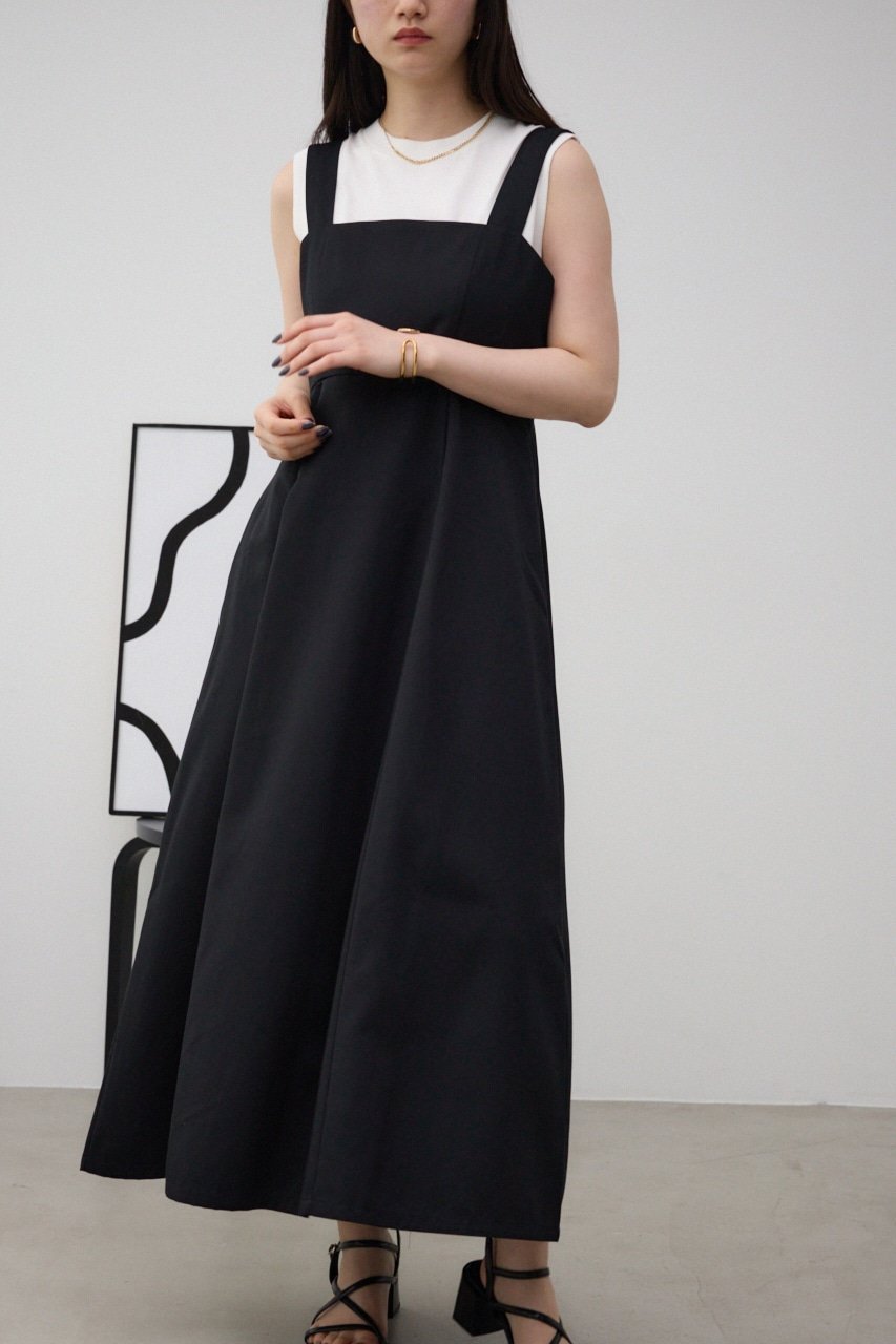 【アズール バイ マウジー/AZUL by moussy】のワイドストラップキャミワンピース インテリア・キッズ・メンズ・レディースファッション・服の通販 founy(ファニー) 　ファッション　Fashion　レディースファッション　Fashion for Women　ワンピース　Dresses　キャミソールワンピース　Camisole Dresses　2024年　2024　2024春夏・S/S　Spring/Summer 2024 SS24　インナー　Innerwear　キャミワンピース　Cami Dress, Slip Dress　シューズ　Shoes, Footwear　ラップ　Wrap, Wrap Design　夏　Summer　S/S・春夏　SS, Spring/Summer, Warm Season　BLK|ID: prp329100004832527 ipo3291000000035189287