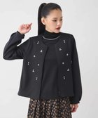 【ヒロコビス/HIROKO BIS】のビジューエンブロイダリーカーディガン /洗える 人気、トレンドファッション・服の通販 founy(ファニー) ファッション Fashion レディースファッション Fashion for Women トップス・カットソー Cut & Sew Tops カーディガン・羽織り Layered Style Cardigans おすすめ Recommended / Our Picks カーディガン Cardigan, Knitwear ストレッチ Stretch, Stretchy Fabric ビジュー Bijou, Jewel-like Accent フロント Front, Front Design ヘムライン Hemline, Bottom Cut メタル Metal, Metal Parts エレガント 上品 Elegant 洗える Machine Washable A/W・秋冬 Autumn/Winter 軽量 Lightweight, Ultra Light thumbnail ブラック|ID: prp329100004832541 ipo3291000000035189503