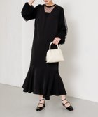 【センスオブプレイス/SENSE OF PLACE by URBAN RESEARCH】のチェックシアーワンピース BLACK|ID: prp329100004832543 ipo3291000000035189517