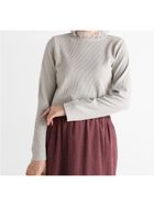 【ヴァン/Vin】のフリルネックリブカットソー 人気、トレンドファッション・服の通販 founy(ファニー) ファッション Fashion レディースファッション Fashion for Women トップス・カットソー Cut & Sew Tops カットソー・ベーシックTシャツ Cut-and-Sewn Tops / Stretch Tees & Basics おすすめ Recommended / Our Picks なめらか Smooth, Silky Texture コンパクト Compact, Small Size シンプル Simple, Minimal パール Pearl, Pearl Accent フィット Fit, Slim Fit フリル Frill, Ruffle thumbnail ライトグレージュ|ID: prp329100004832544 ipo3291000000035189514