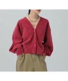 【レプシィム ローリーズファーム/LEPSIM LOWRYS FARM】の12ゲージモールVカーディガン レッド35|ID: prp329100004832546 ipo3291000000035189531